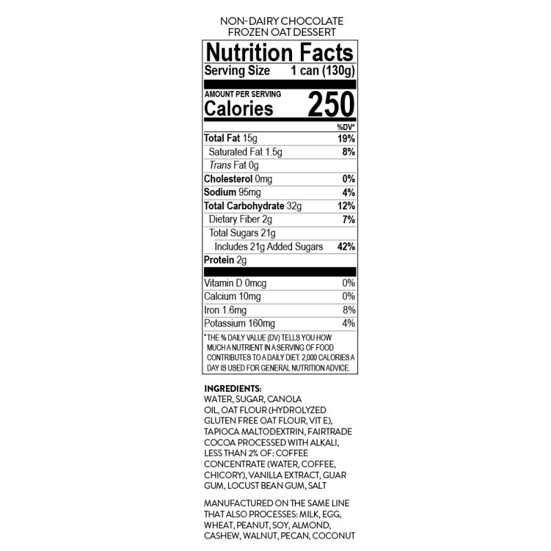 Chocolate Oat Non-Dairy Frozen Dessert (12-Pack)