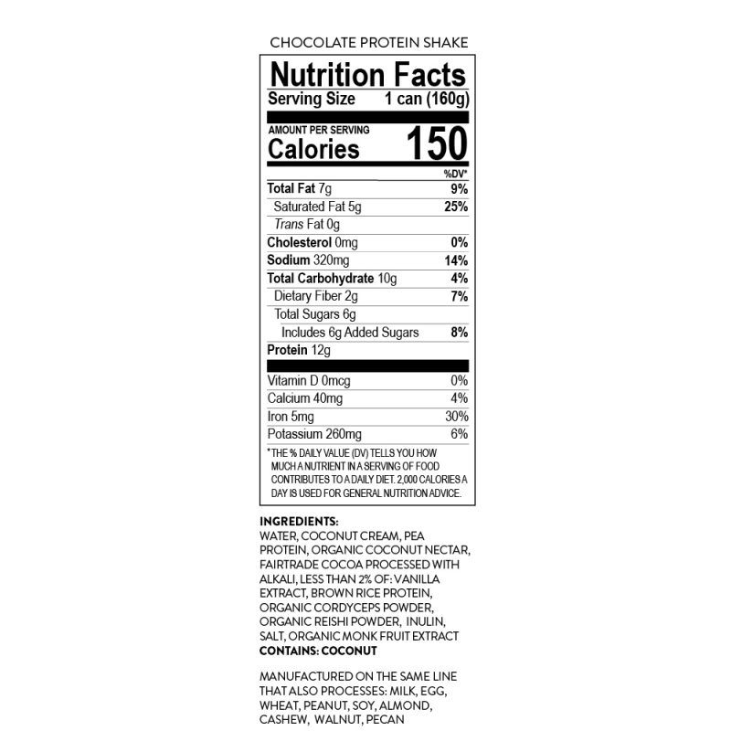 Chocolate (Non-Dairy) Frozen Protein Shake (12-Pack)