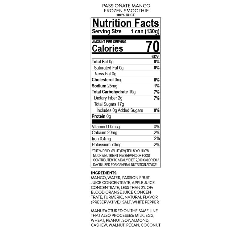 Passionate Mango Frozen Smoothie (12-Pack)