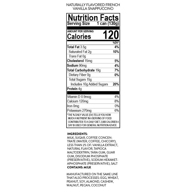 French Vanilla Snappuccino® Frozen Latte (12-Pack)