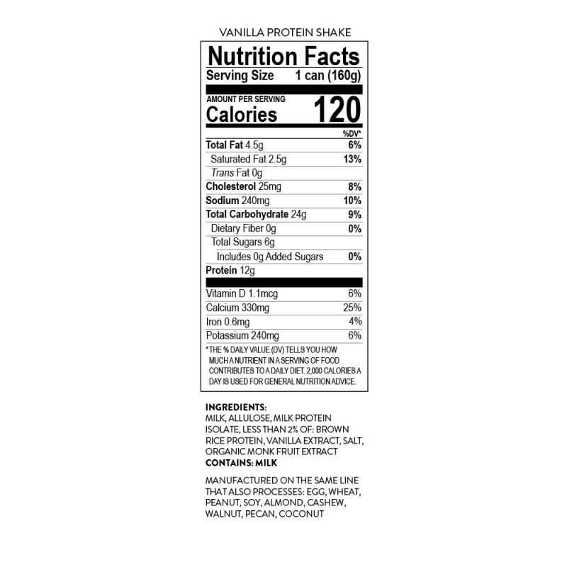 Vanilla Frozen Protein Shake (12-Pack)